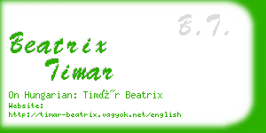 beatrix timar business card